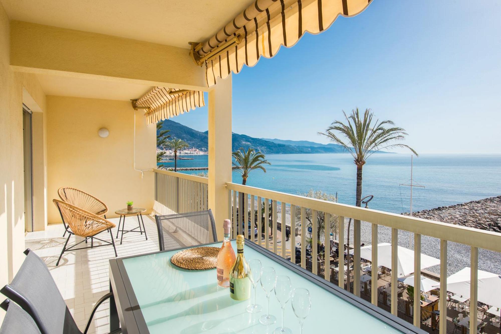 Roquebrune Plage - Terrace Splendid Sea View - BW Exteriör bild